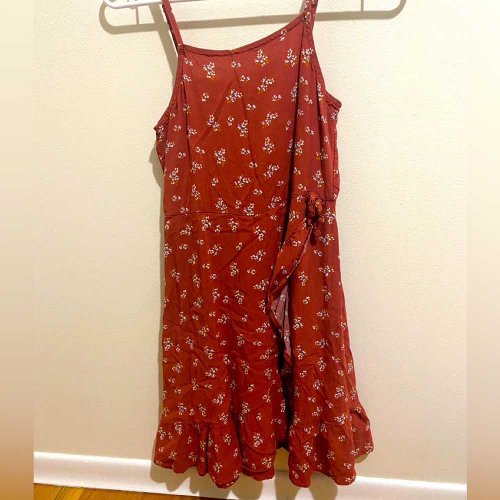 Art Class: Floral Red Mini Dress